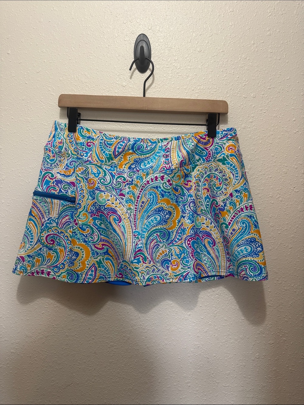 Sunsets Multicolor Paisley A-Line Women's Skirt, Size L